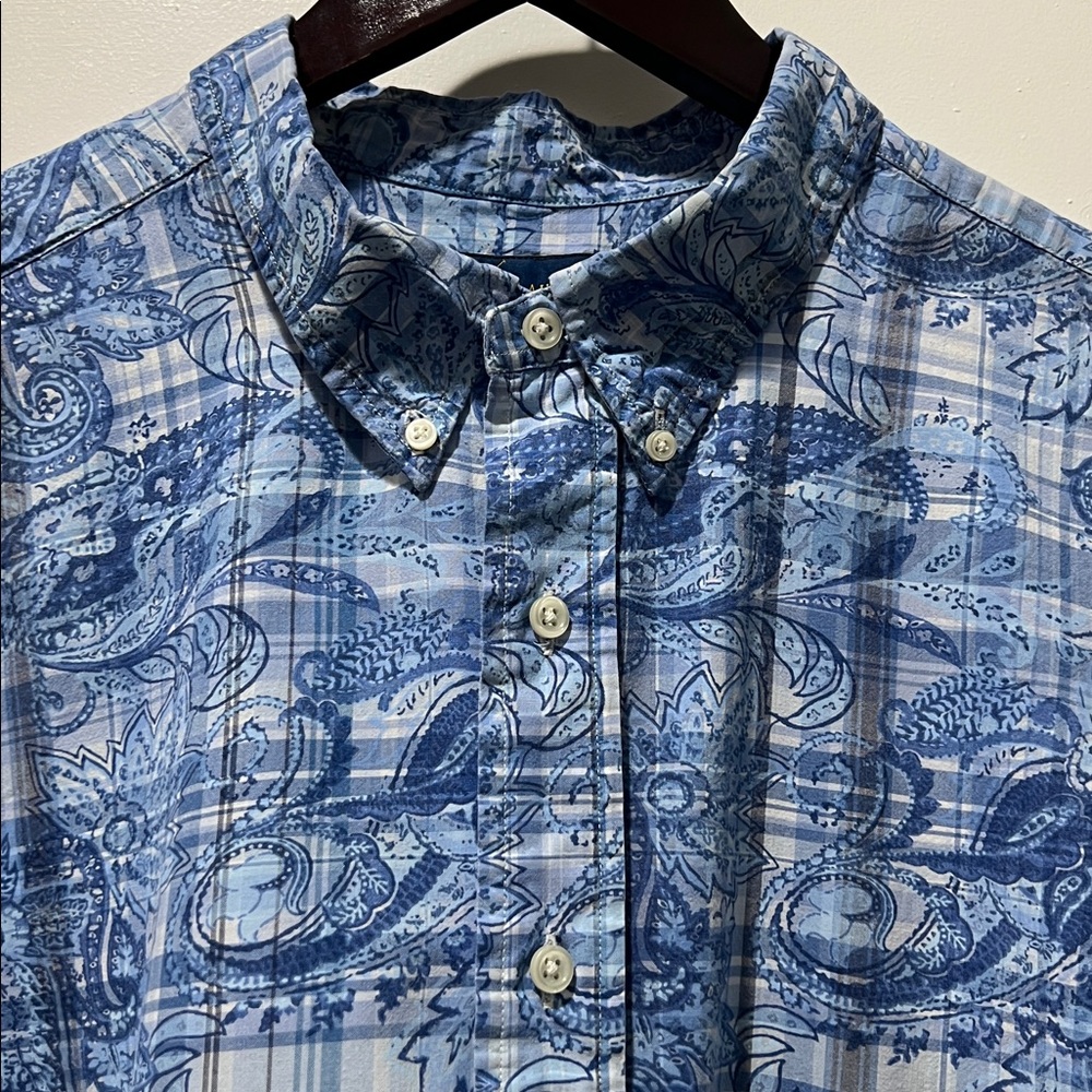 Ralph Lauren Blue Casual Button Down Shirt - Picture 2 of 7